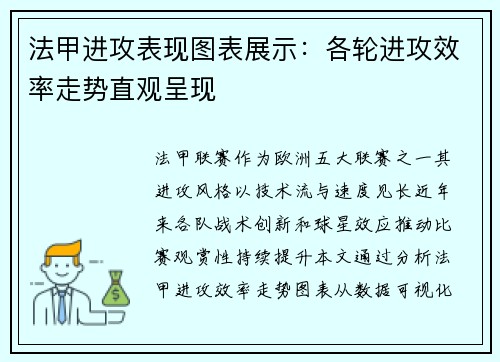 法甲进攻表现图表展示：各轮进攻效率走势直观呈现